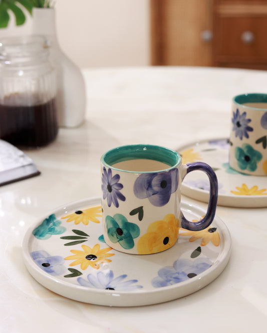 Spring Blossom Platter & Mug Combo