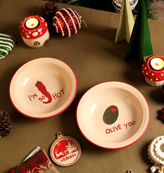 'I'm So Hot' 'Olive You' Pasta Plate Combo