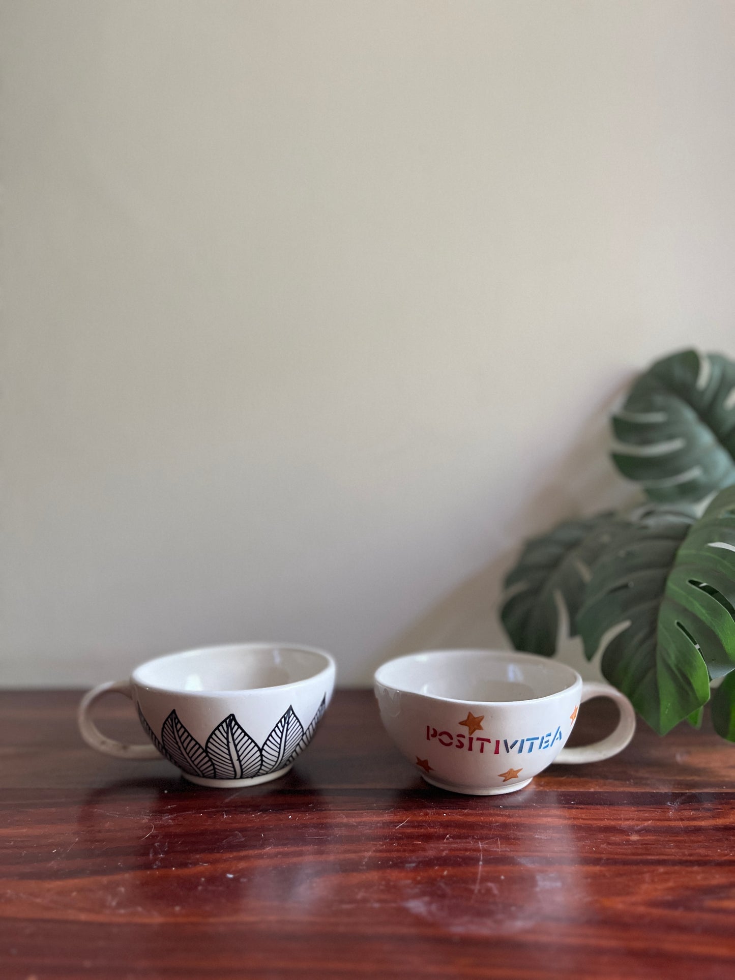 POSITIVITEA & Monochrome Botanicals Cappuccino Cup Combo