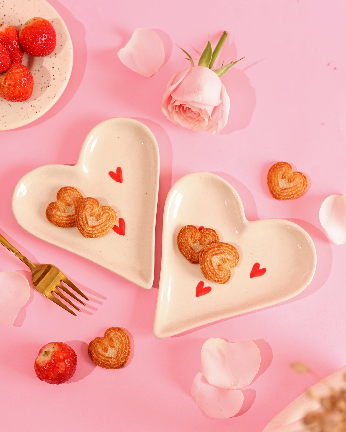 Heart Cup & Dessert Plate Combo