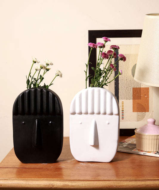Ribbed Fringe Vase Combo