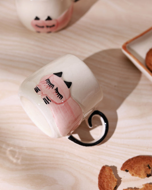 Pink Cat Mug
