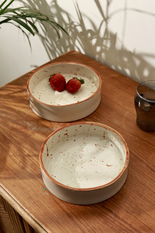 Ceramic Meal Bowl- Beige