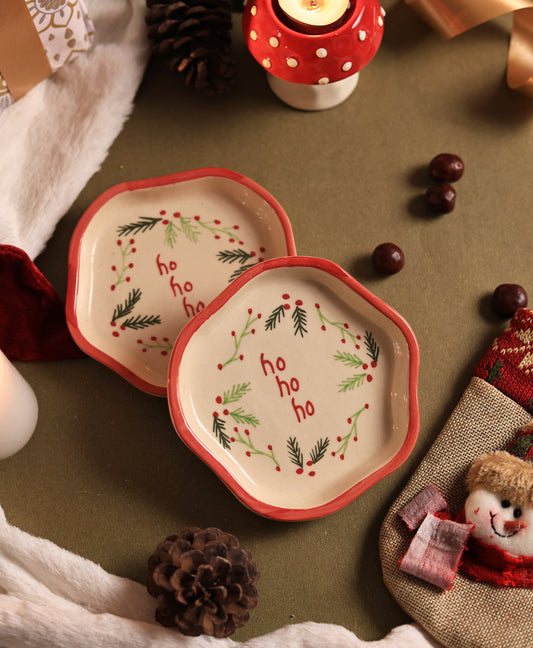 Ho Ho Ho Dessert Plate