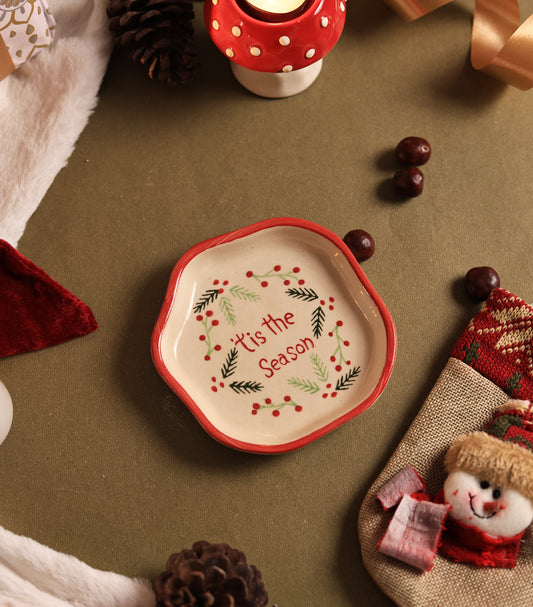 ’Tis The Season Dessert Plate