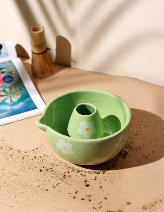 Spring Daisy Matcha Set