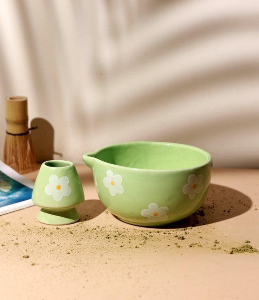 Spring Daisy Matcha Set