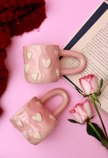 3d Pink Heart Mug