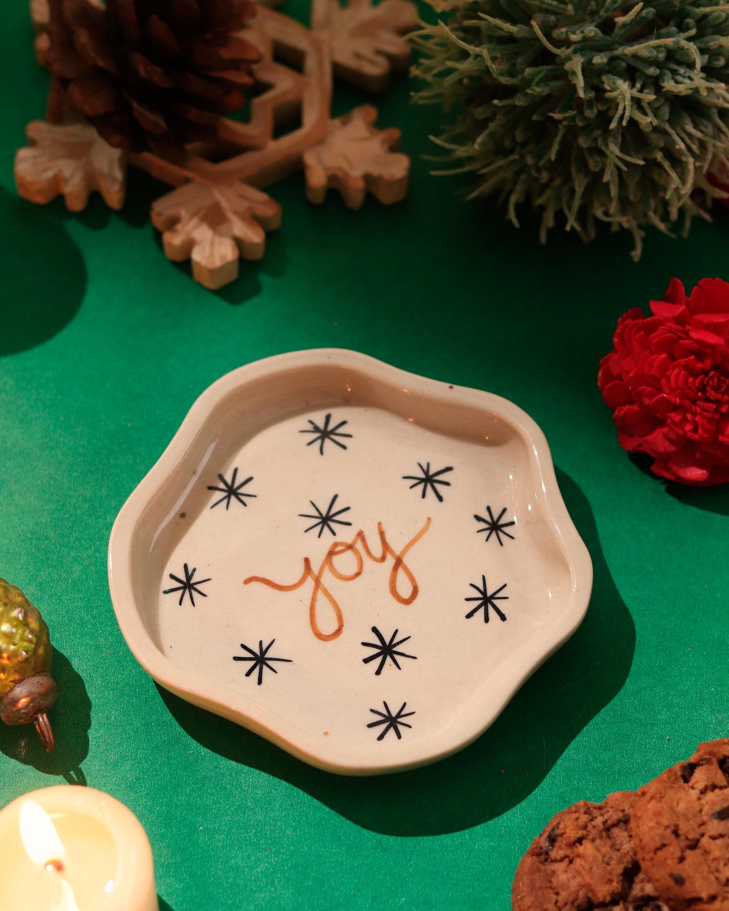 Christmas Dessert Plate 'Joy'