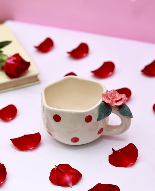 Rose on the Handle Mug