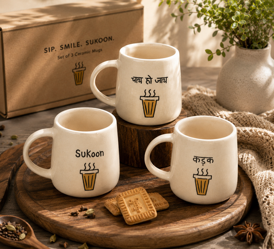 The Chai Studio Mugs Trio Set