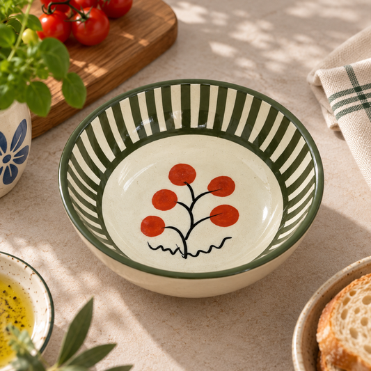 Olive Bloom Cereal Bowl