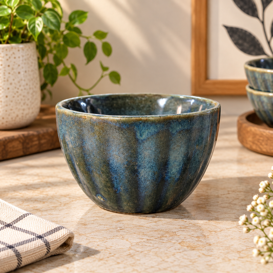 Teal Glazed Bowl