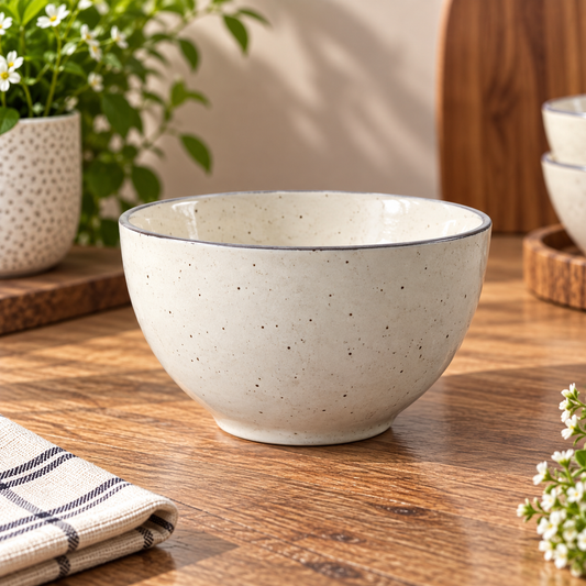 Speckled Blue line Bowl