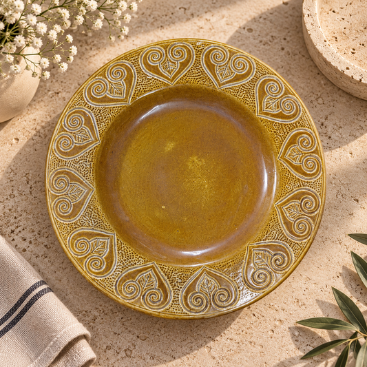 Spiral-Heart Plate