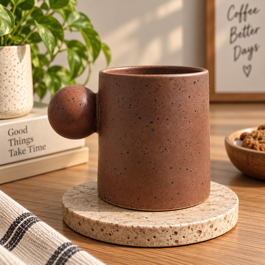 Knob Handle Cup (Brown)