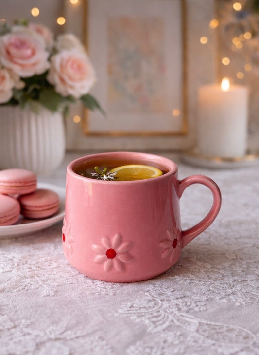 Little Daisy Mug- Pink