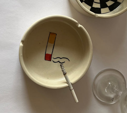 Hand Painted Ash Tray- Cigarette