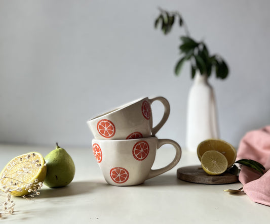 ‘The FRUIT Collection’ Cups- Orange