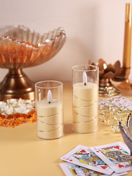 Twilight Glow LED Candles (Set of 2)