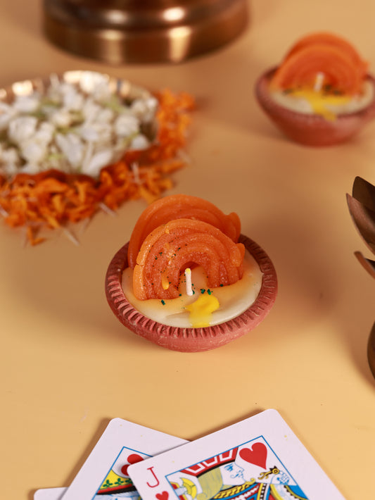 Rabri Jalebi Candle (Set of 2)