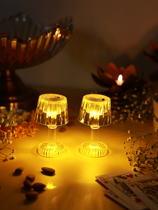 Crystal Glow LED Lamps (set of 2)
