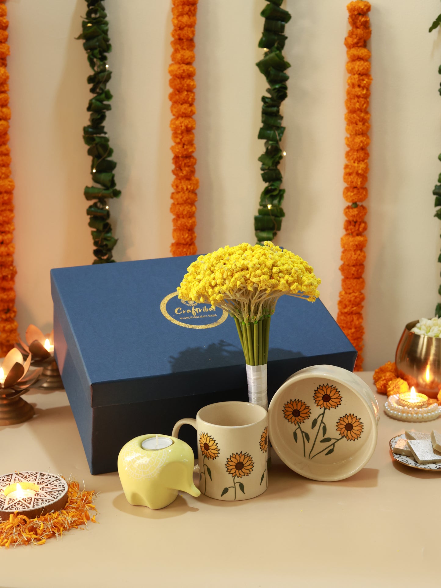 Daisy Bloom Diwali Gift Hamper