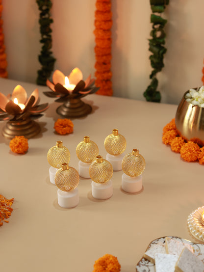 Bulb Shaped Golden Glow Lights