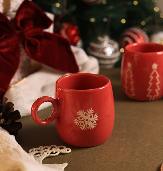 Red Snow Mug