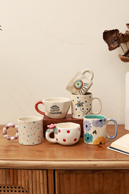 Set 6 Mismatched Coffee Mugs