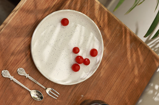 Round Coupe Shaped Platter White