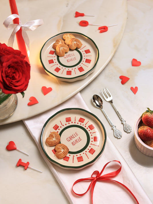 'GRAZIE MILLE' Dessert Plate