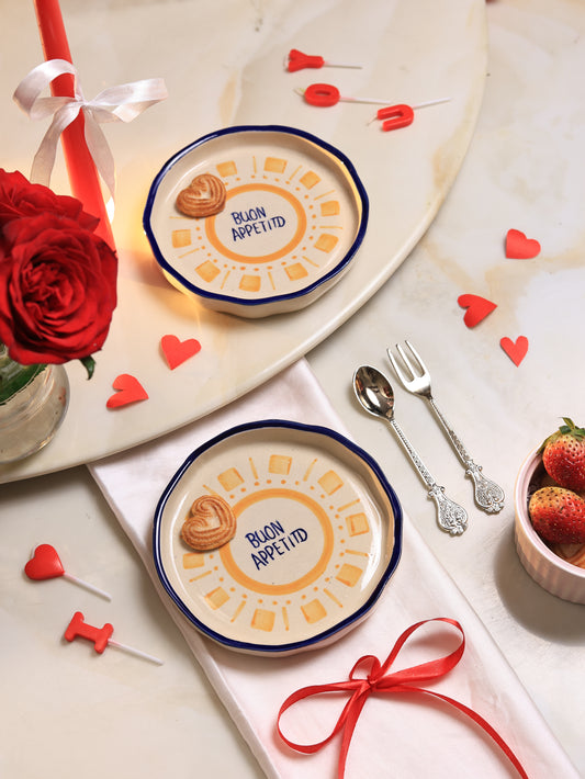 'BUON APPETITO' Dessert Plate