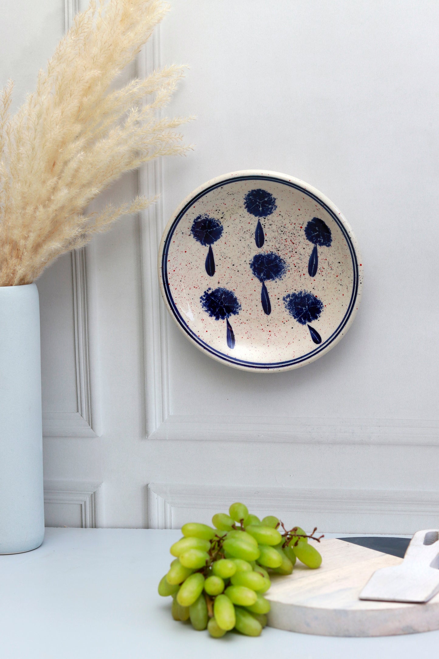 Hand Painted Wall Plates (With hooks)