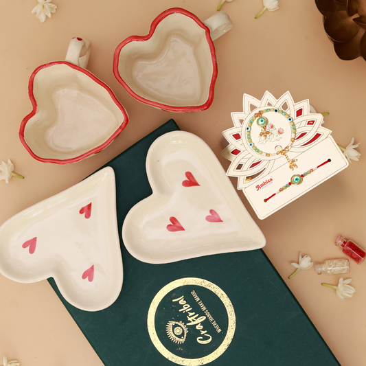 Radiant Heart Duo Bhaiya Bhabhi Rakhi Hamper