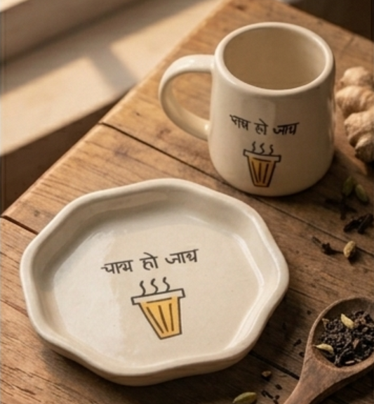 Chai Ho Jaye Mug & Snack Plate Set