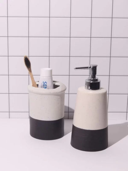 Half Toned ceramic bathroom accessories set (3 pieces set)