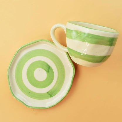 Green Sripes Breakfast Set