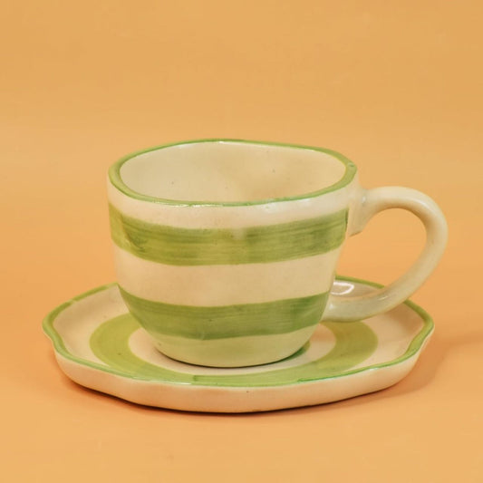 Green Sripes Breakfast Set