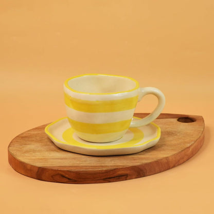 Yellow Sripes Breakfast Set