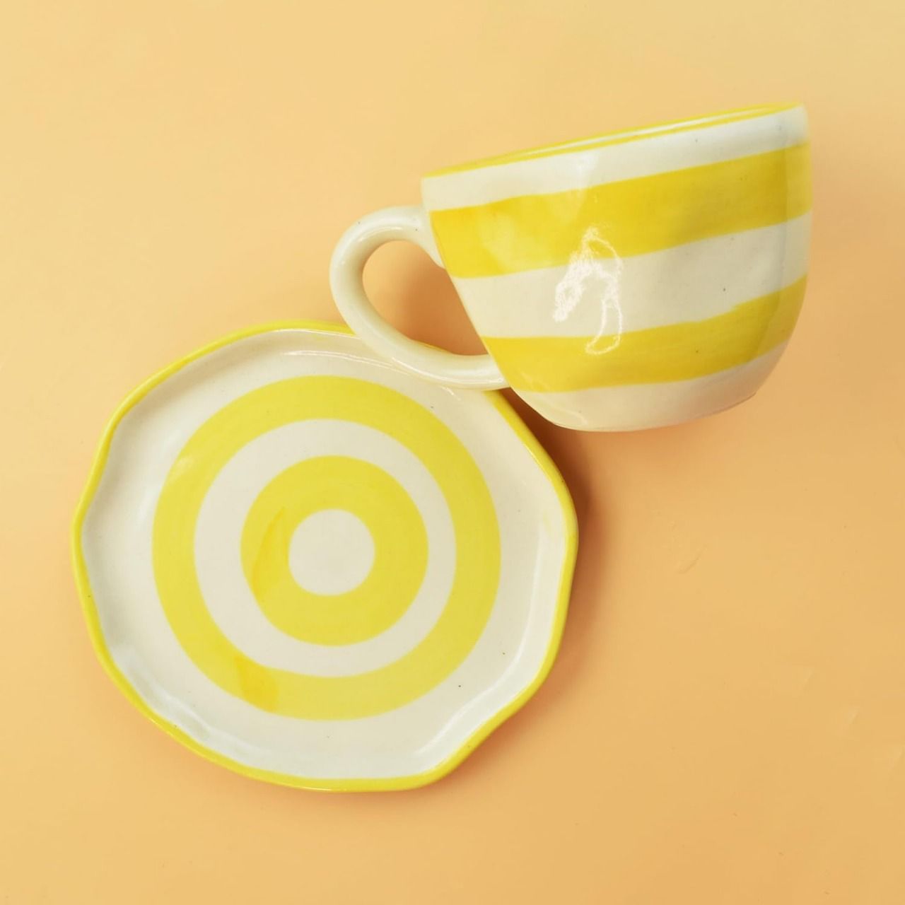 Yellow Sripes Breakfast Set