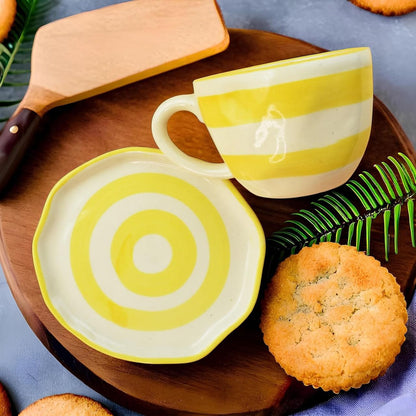 Yellow Sripes Breakfast Set