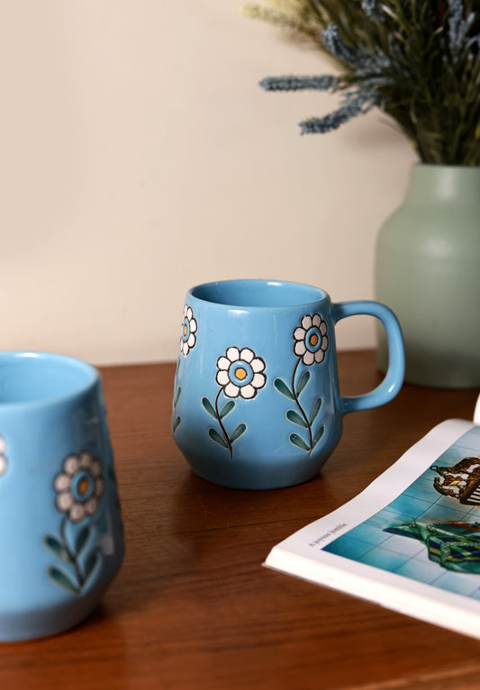 Blue Flower Mug