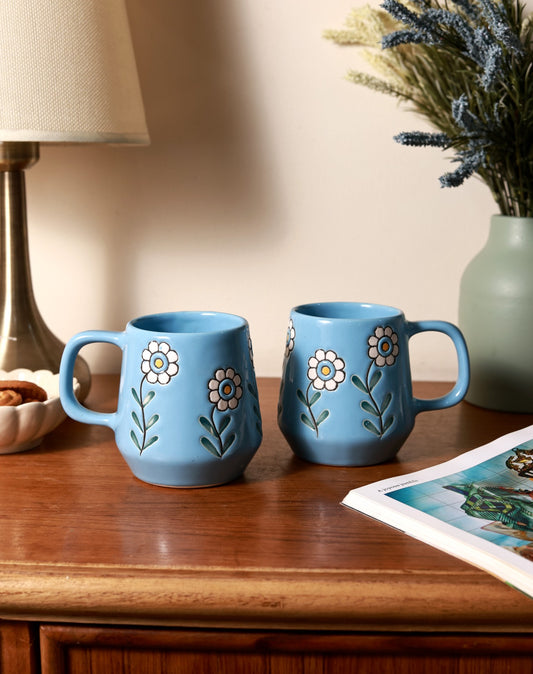 Blue Flower Mug