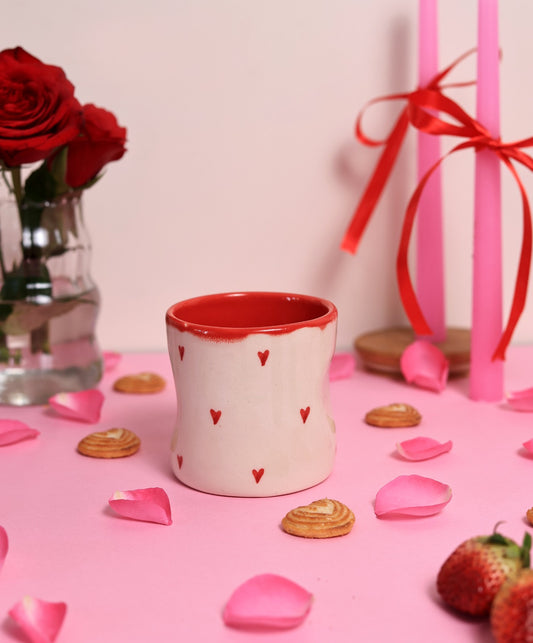 Red Mini Hearts Mug