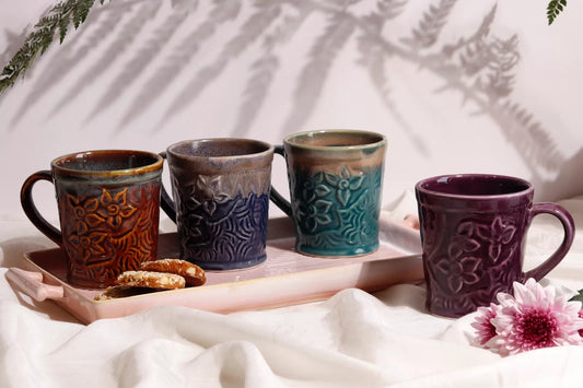 Bloom Engraved Coffee Mug