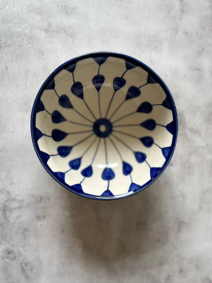 Craftribal Blue Spokes Collection- Serving Bowl